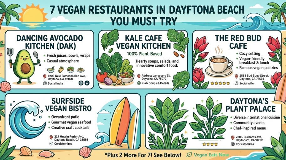 7 Vegan Restaurants in Daytona Beach You Must Try